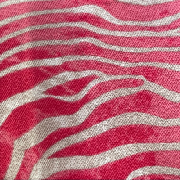 Alice + Olivia Pilar Pink Zebra Print Silk Blouson Tank Dress Elastic Waist XS - Picture 8 of 10